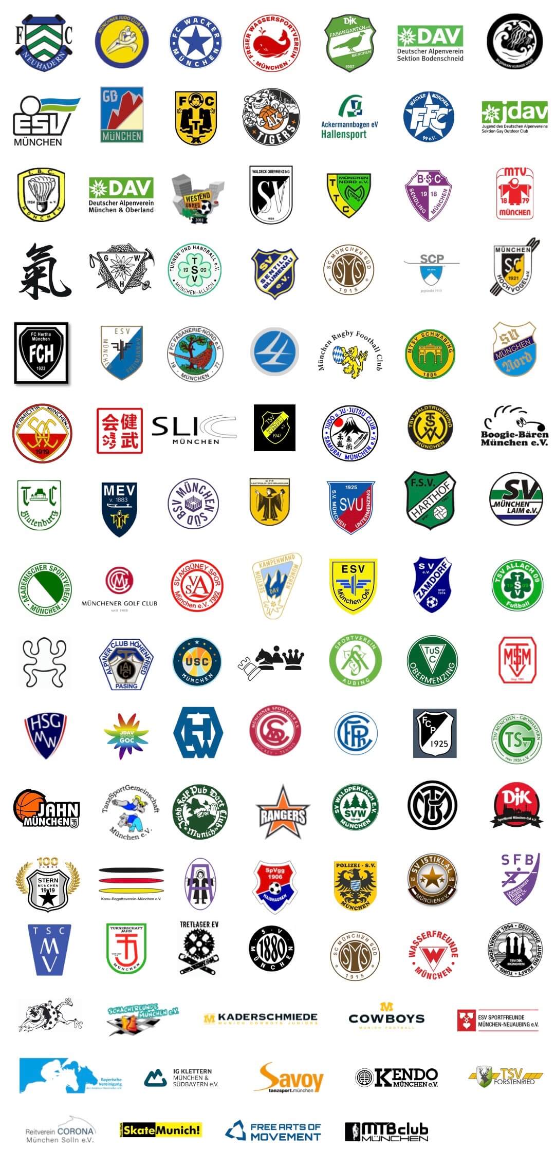Logos der Vereine im MSJ