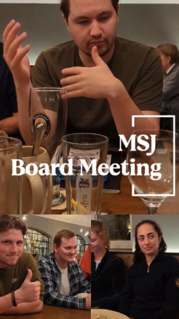 Behind the scenes: Vorstandssitzung der MSJ von gestern Abend 💯