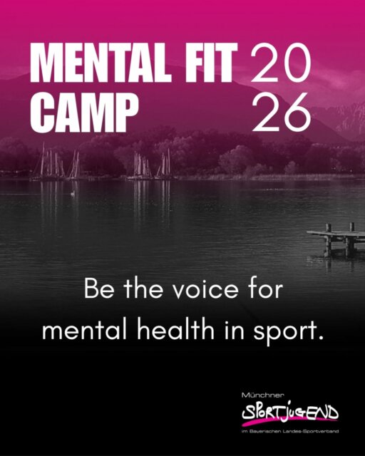 Mentale Gesundheit geht uns alle an. 
Auch im Sport. Auch im Team. 

Beim Mental fit Camp 2026 lernst du, wie du mentale Gesundheit in deinem Verein stärken kannst – ohne selbst Expert*in sein zu müssen. 
Wie du Warnsignale erkennst, sensibel reagierst und im Team ein Klima schaffst, in dem niemand mit seinen Sorgen allein bleibt. 

Werde eine Stimme für mentale Gesundheit im Sport. 

Für dein Team. Für deinen Verein. 

17.–19. April 2026 | Wörthsee 

Anmeldung über den Link in unserer Bio.