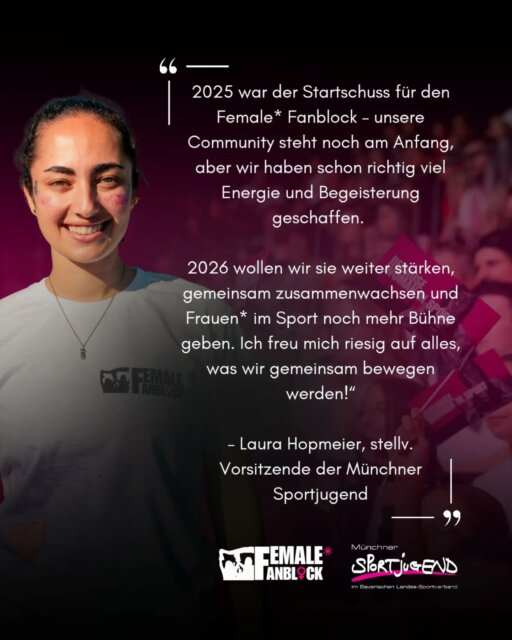 Unser Female* Fanblock nimmt Fahrt auf! 💛⚽ 
2026 wollen wir die Community weiter stärken und Frauen* im Sport noch mehr Sichtbarkeit geben. ✨

Ihr wollt euch dem Female Fanblock anschließen? Dann checkt unsere WhatsApp Community aus - Link findet ihr in unserer Bio! 🫶

#femalefanblock #femaleempowerment #femalepower #womensupportingwomen #msj